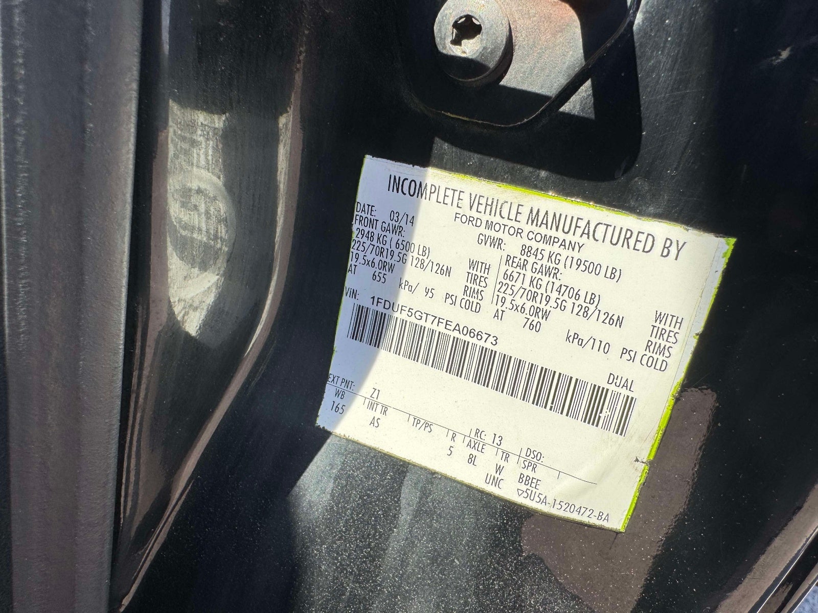 2015 Ford F-550SD XL DRW