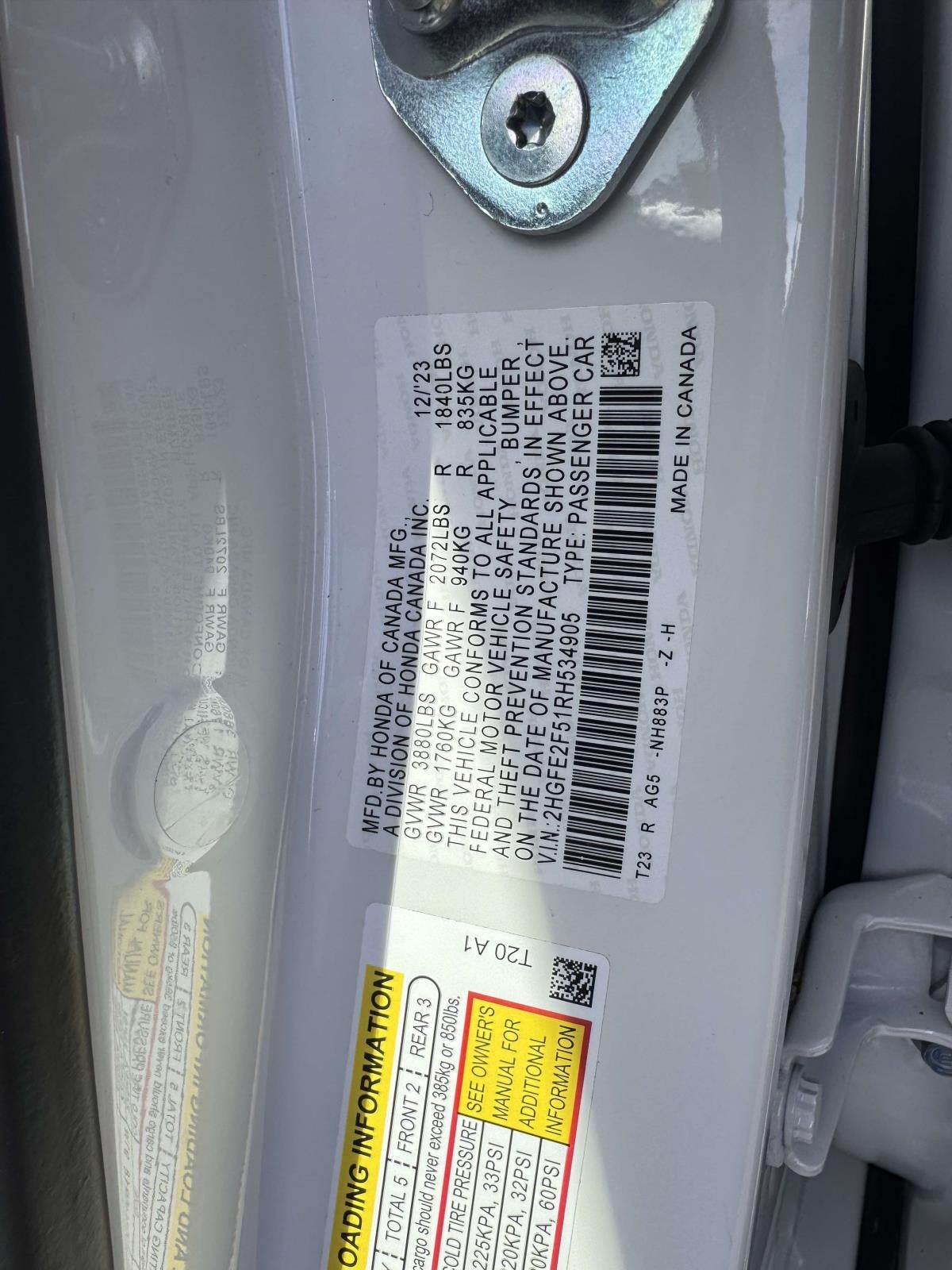 2024 Honda Civic Sport