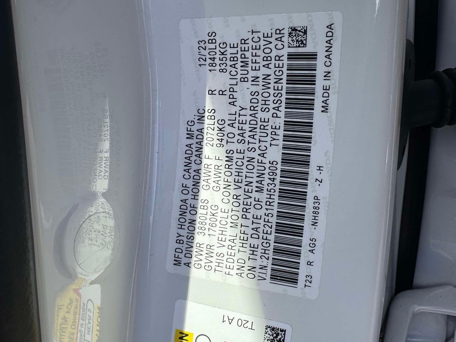 2024 Honda Civic Sport