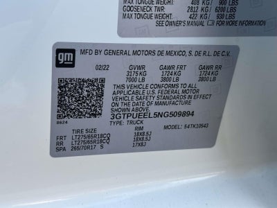 2022 GMC Sierra 1500 AT4