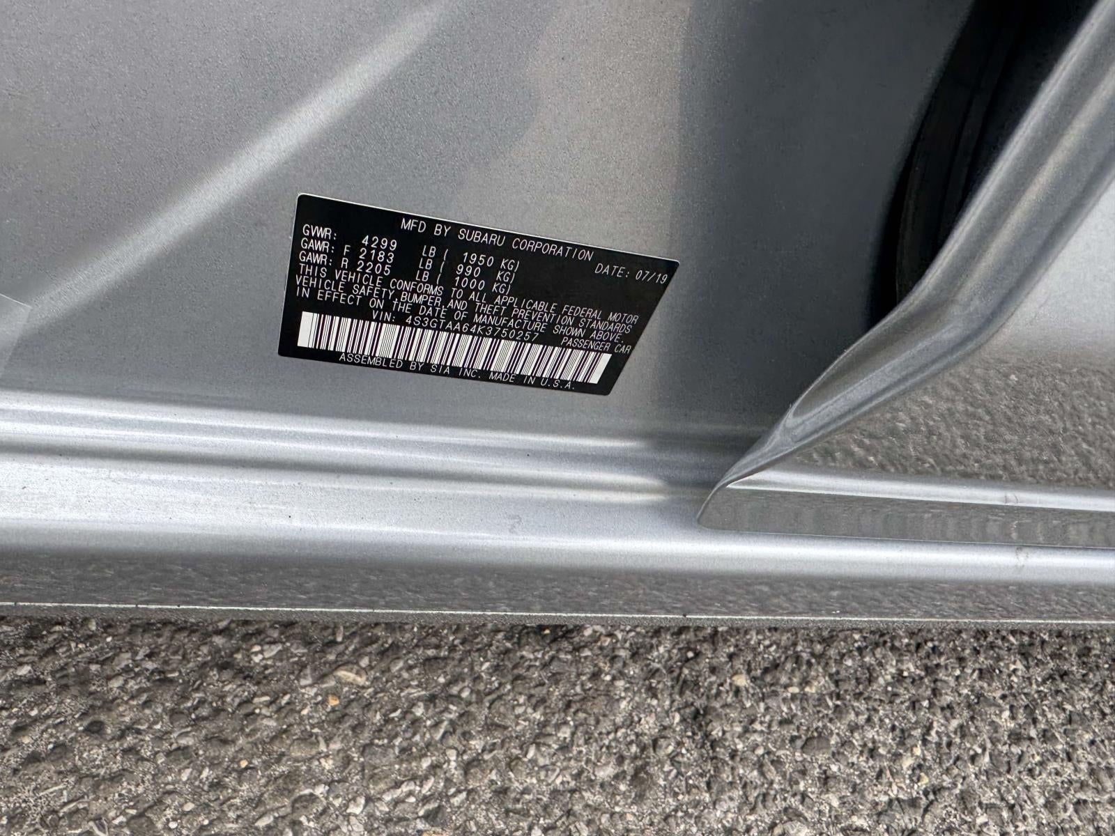 2019 Subaru Impreza 2.0i