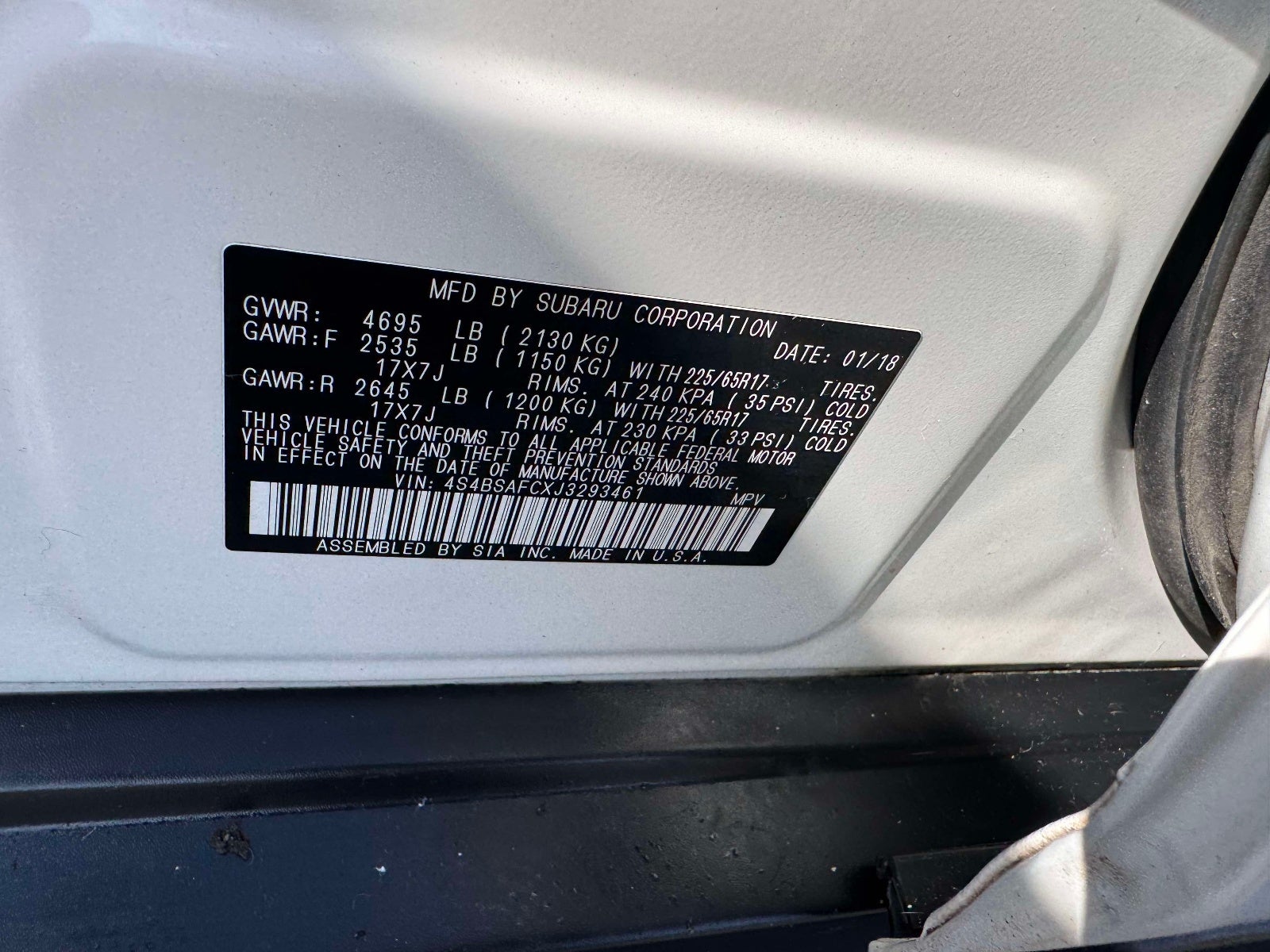 2018 Subaru Outback 2.5i Premium