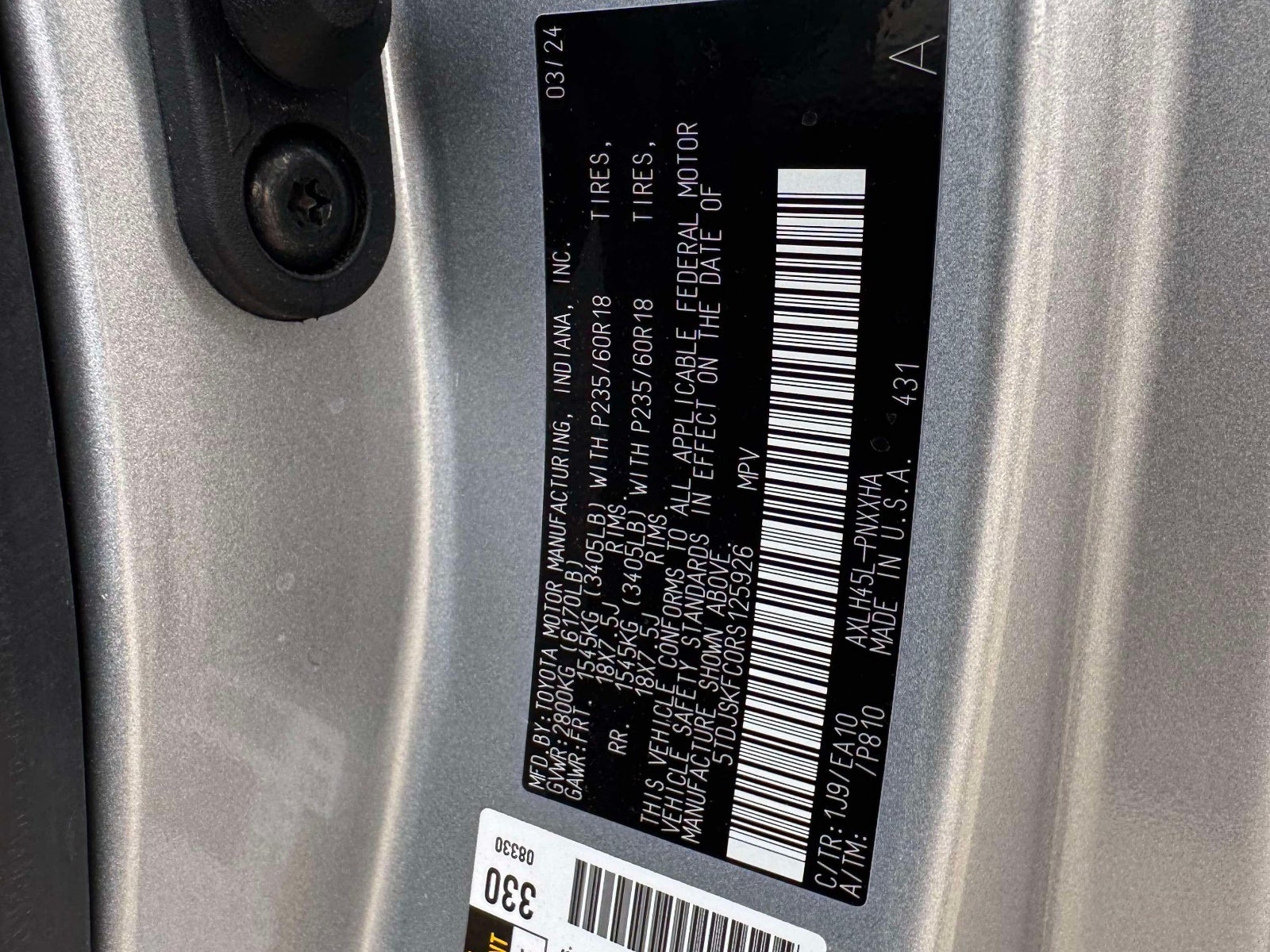 2024 Toyota Sienna XLE 7 Passenger