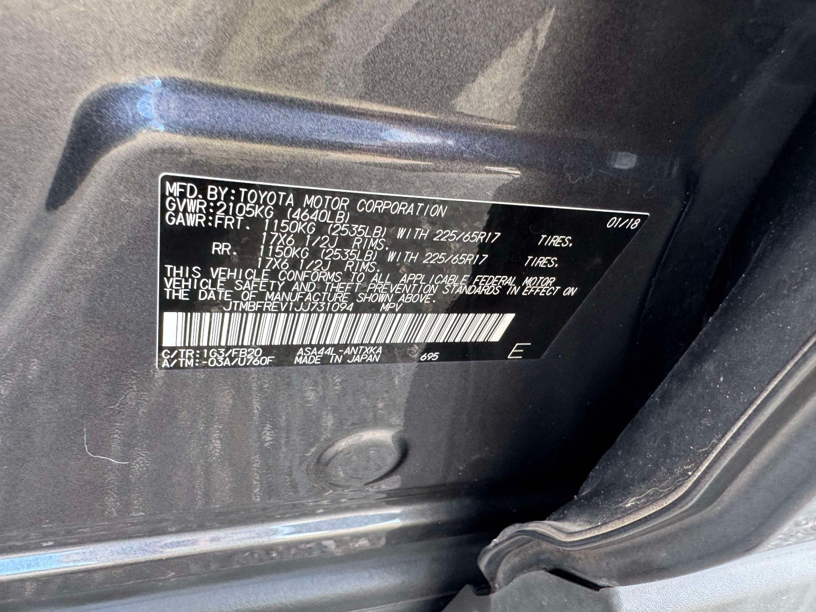 2018 Toyota RAV4 LE
