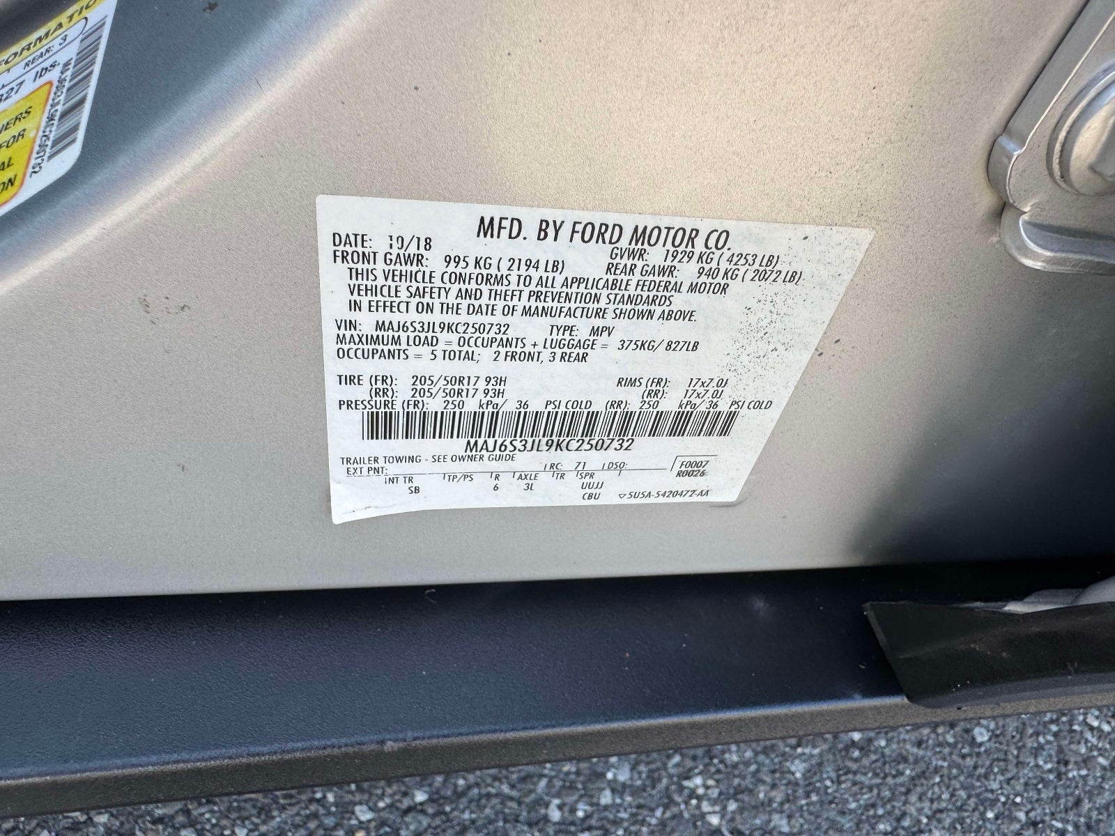 2019 Ford EcoSport SES