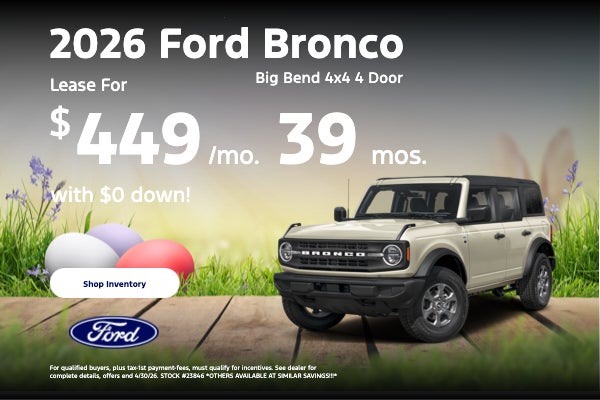 2026 Ford Bronco Big Bend 4x4 4 Door
